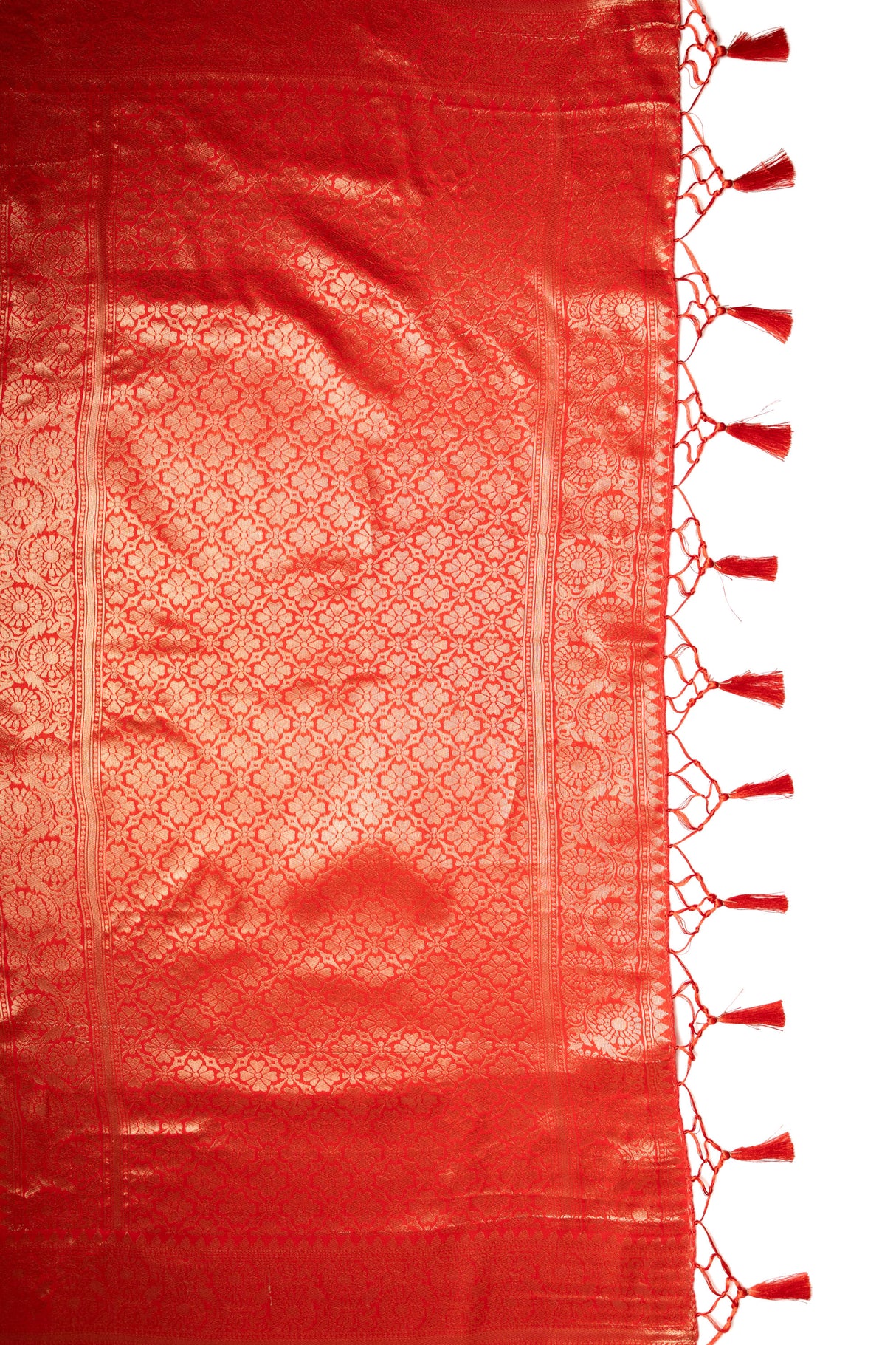 Mimosa Women's Woven Design Kanjivaram Style Art Silk Saree With Blouse Piece : SA00001624GDFREE