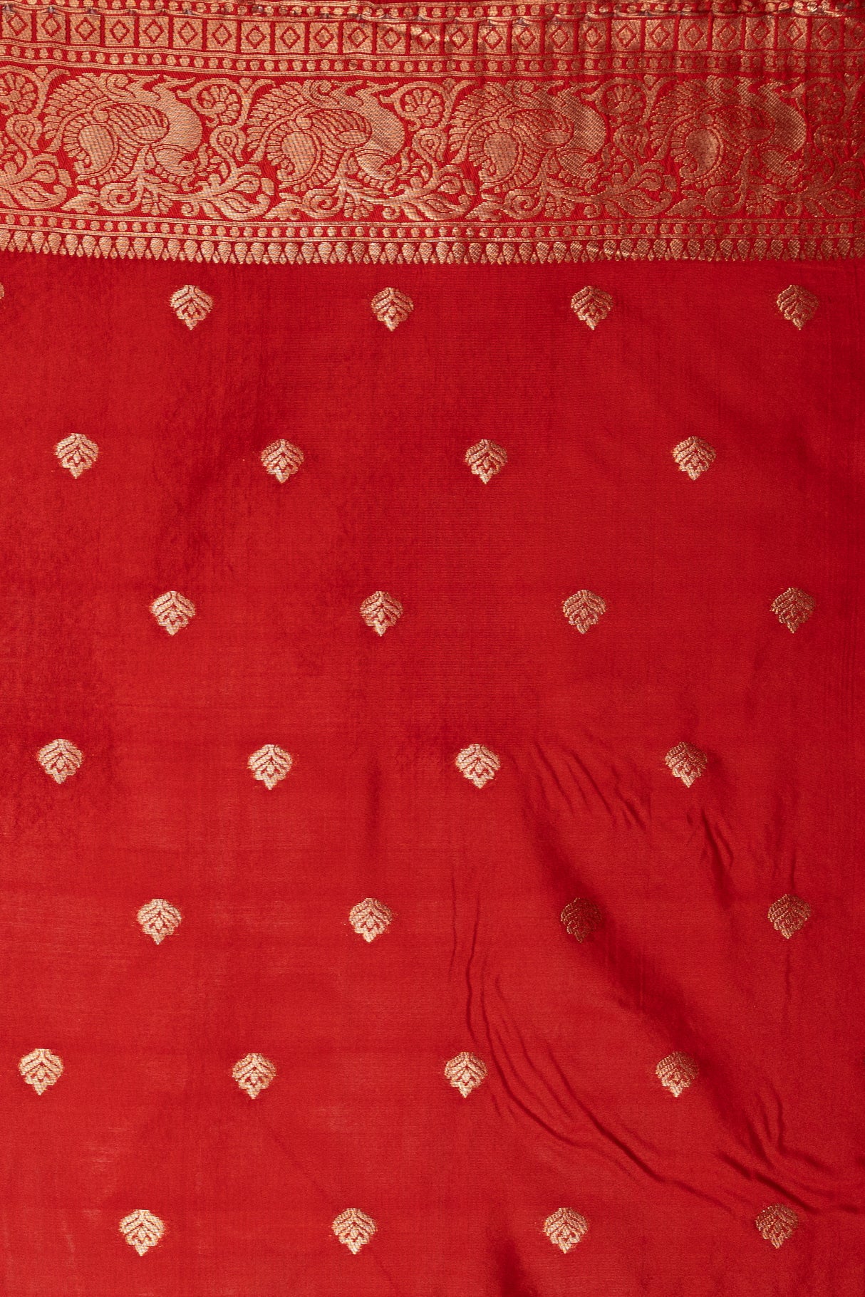 Mimosa Women's Woven Design Kanjivaram Style Art Silk Saree With Blouse Piece : SA00001623REDFREE