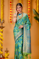 Mimosa Women's Woven Design Kanjivaram Style Art Silk Saree With Blouse Piece : SA00001647PGFREE