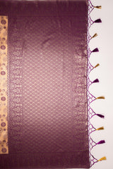 Mimosa Women's Woven Design Kanjivaram Style Art Silk Saree With Blouse Piece : SA00001591PCFREE