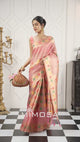 Mimosa Women's Woven Design Banarasi Style Art Silk Saree With Blouse Piece : SA00002082PNKFREE