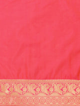 Mimosa Women's Woven Design Kanjivaram Style Art Silk Saree With Blouse Piece : SA0000869GD