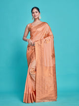 Mimosa Women's Woven Design Kanjivaram Style Art Silk Saree With Blouse Piece : SA00001384PCFREE