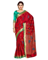 Mimosa Womens Art Silk Saree Kanjivaram Maroon Color