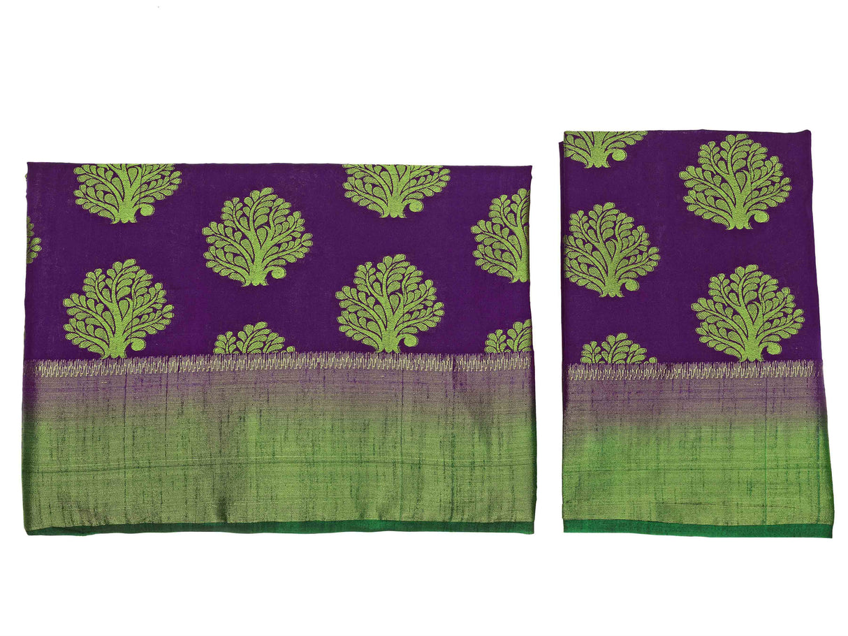 Mimosa Womens Art Silk Saree Kanjivaram Mejanta Color