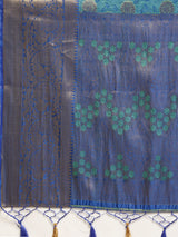 Mimosa Womens Art Silk Saree Kanjivaram Royal Blue Color