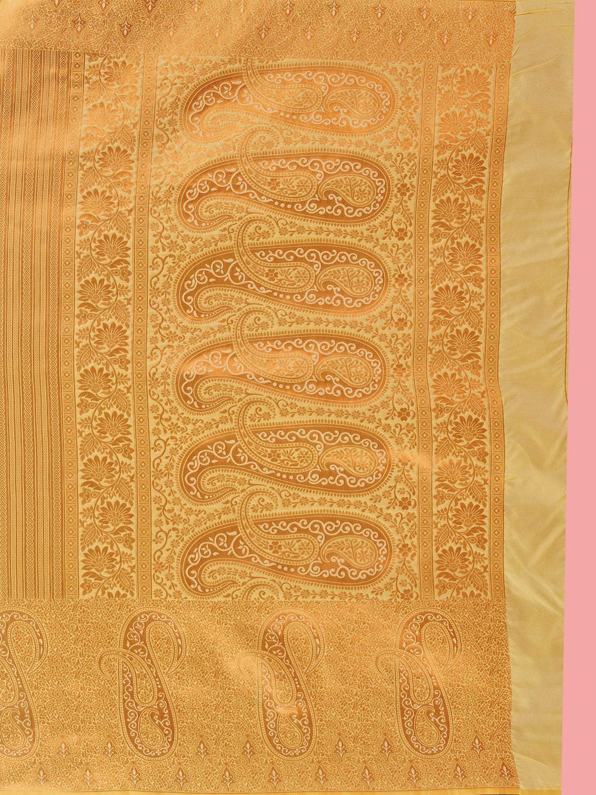 Mimosa Women's Woven Design Kanjivaram Style Art Silk Saree With Blouse Piece : SA00001376TSFREE