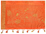 Mimosa Womens Art Silk Saree Kanjivaram Peach Color