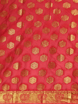 Mimosa Womens Crepe Saree Mysore Silk Red Color