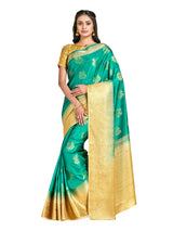 Mimosa Womens Art Silk Saree Kanjivaram Rama Color