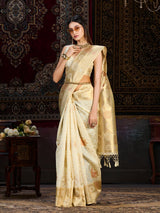 Mimosa Women's Woven Design Kanjivaram Art Silk Saree With Blouse Piece : SA0000904OFW