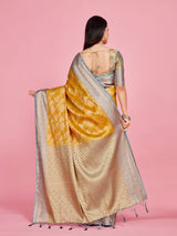 Mimosa Women's Woven Design Kanjivaram Style Art Silk Saree With Blouse Piece : SA0000373MSFREE