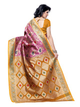 Mimosa Womens Art Silk Saree Kanjivaram Rani Color