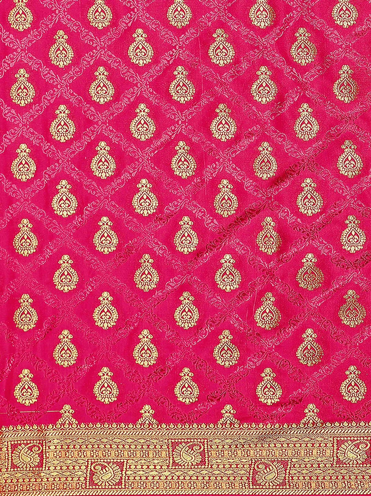 Mimosa Womens Art Silk Saree Kanjivaram Gajjari Color