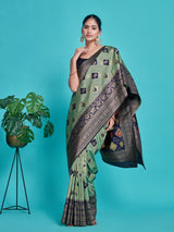 Mimosa Women's Woven Design Kanjivaram Style Art Silk Saree With Blouse Piece : SA00001380PSFREE