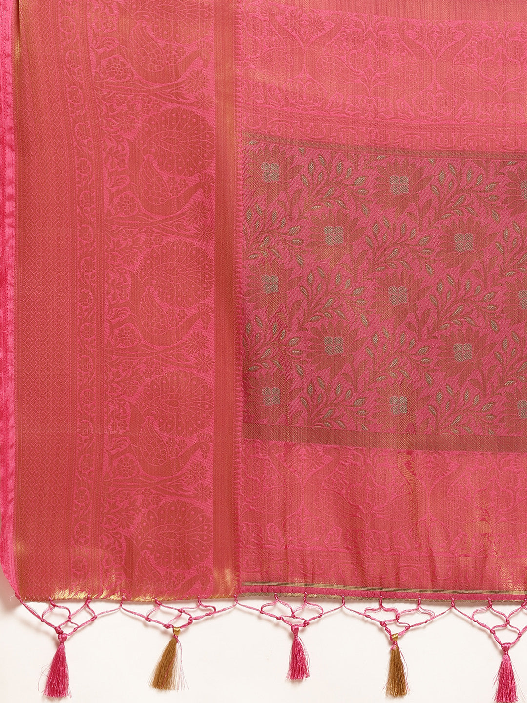 Mimosa Womens Art Silk Saree Kanjivaram Gajjari Color