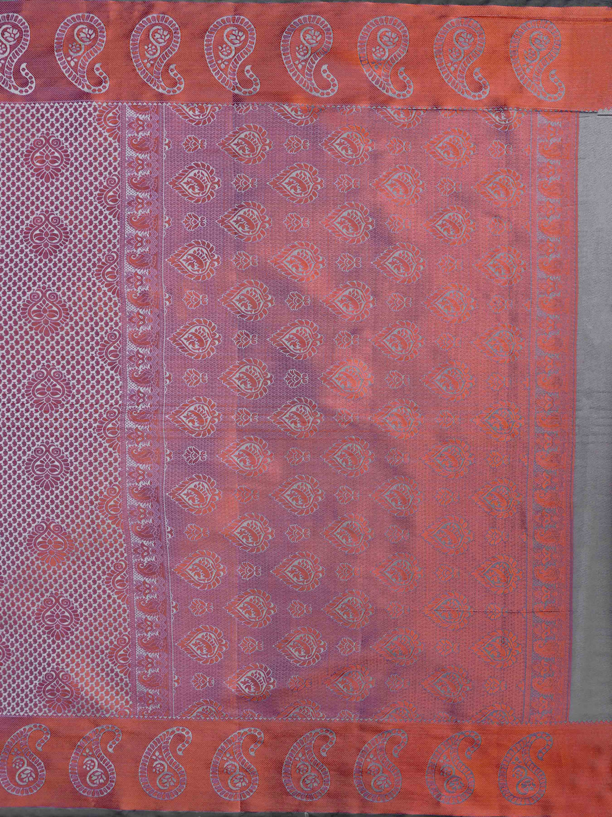 Mimosa Womens Art Silk Saree Kanjivaram Grey Color