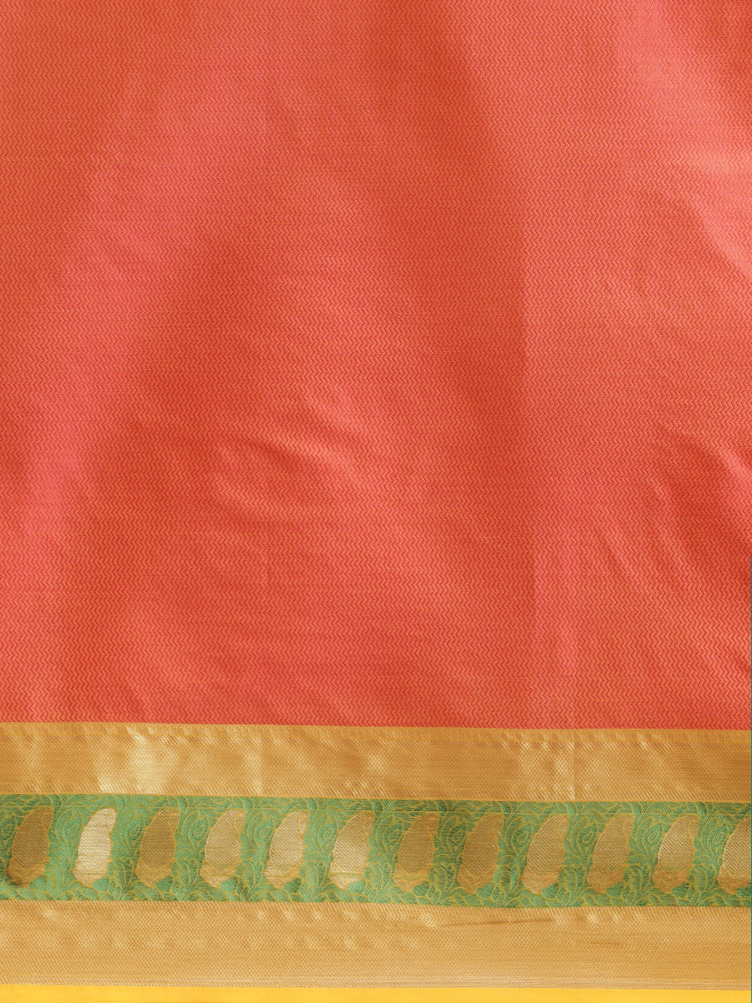 Mimosa Womens Art Silk Saree Kanjivaram Peach Color