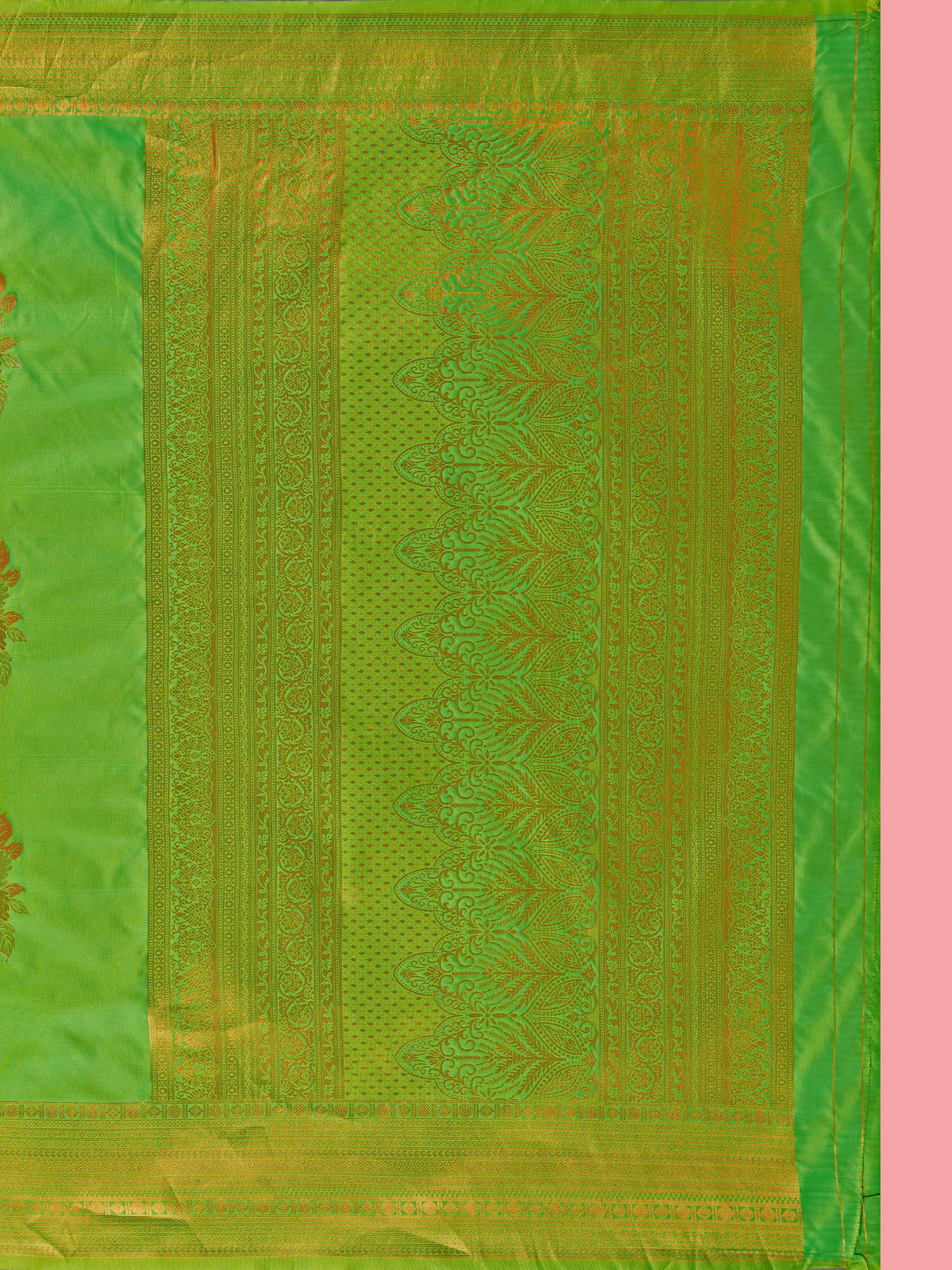 Mimosa Women's Woven Design Kanjivaram Style Art Silk Saree With Blouse Piece : SA00001384PGFREE