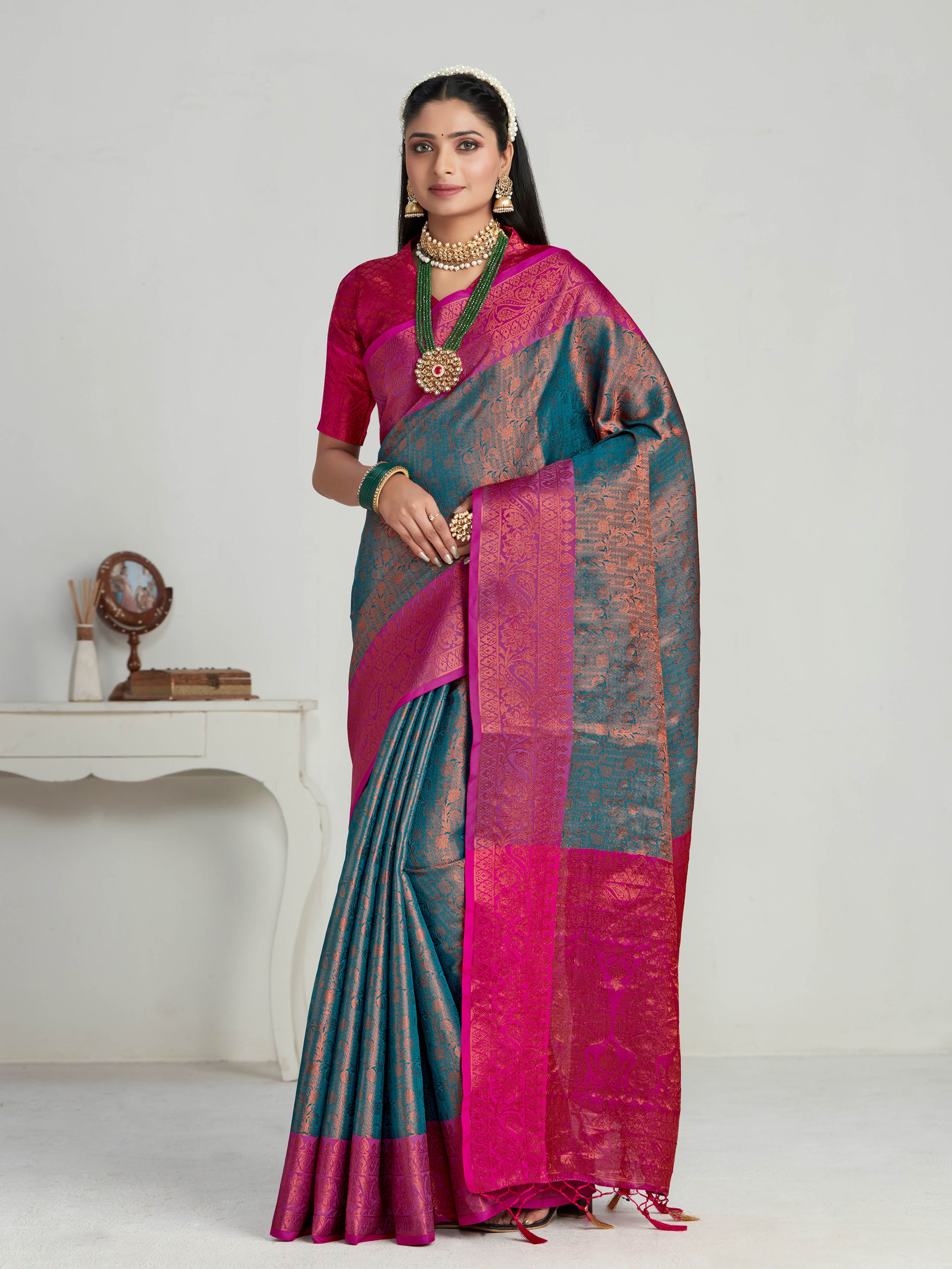 17 Mindblowing Kanjivaram Saree Blouse Designs / Ideas • Keep Me Stylish |  Blouse work designs, Blouse designs silk, Fancy blouse designs