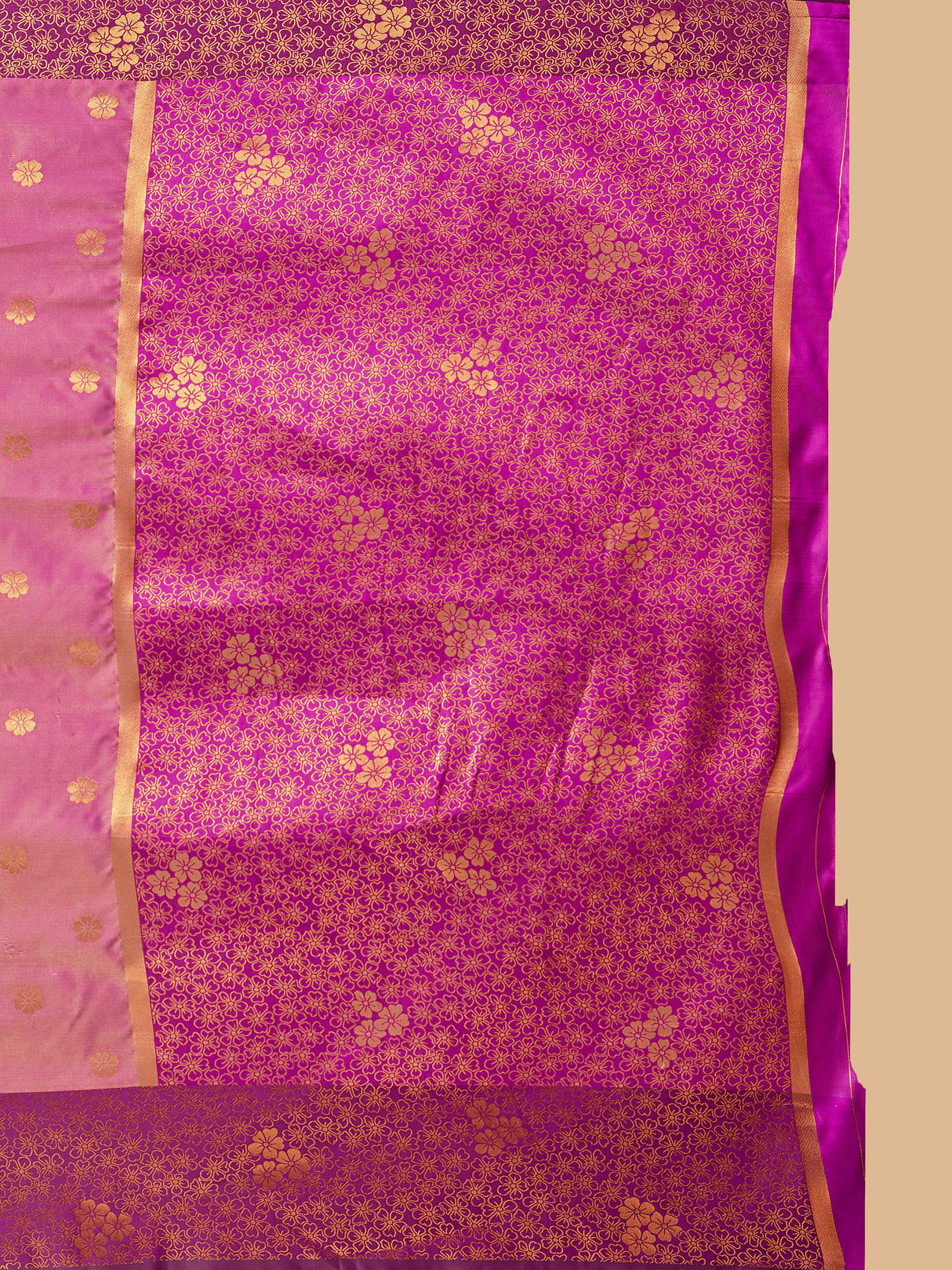 Mimosa Women's Woven Design Kanjivaram Style Art Silk Saree With Blouse Piece : SA00001329MJFREE