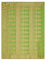 Mimosa Womens Tussar Silk Saree Kanjivaram style Olive Color