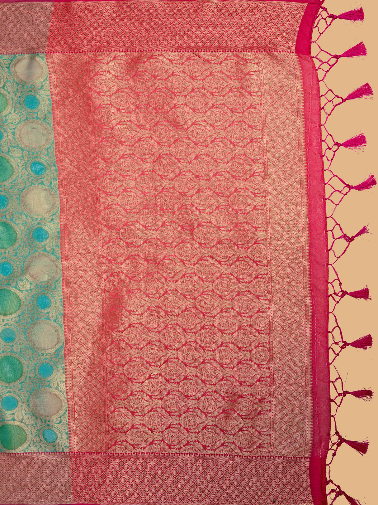 Mimosa Women's Woven Design Banarasi Art Silk Saree With Blouse Piece : SA00001211RMFREE