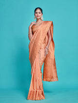 Mimosa Women's Woven Design Kanjivaram Style Art Silk Saree With Blouse Piece : SA00001384PCFREE