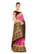 Mimosa Womens Art Silk Saree Kanjivaram Pink Color