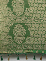 Mimosa Womens Art Silk Saree Kanjivaram BGreen Color