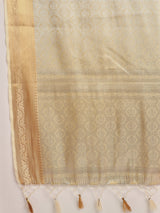 Mimosa Women's Woven Design Kanjivaram Art Silk Saree With Blouse Piece : SA00001205CRFREE