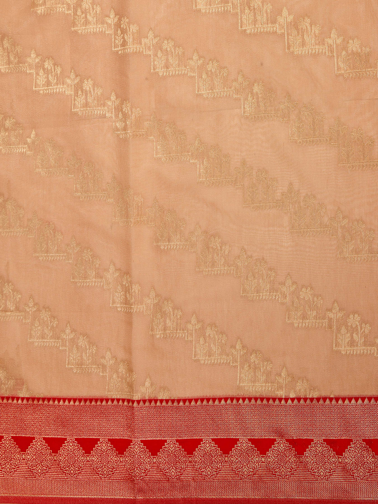 Mimosa Women's Woven Design Kanjivaram Linen Saree With Blouse Piece : SA00001233CKFREE