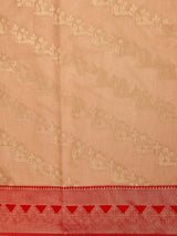 Mimosa Women's Woven Design Kanjivaram Linen Saree With Blouse Piece : SA00001233CKFREE