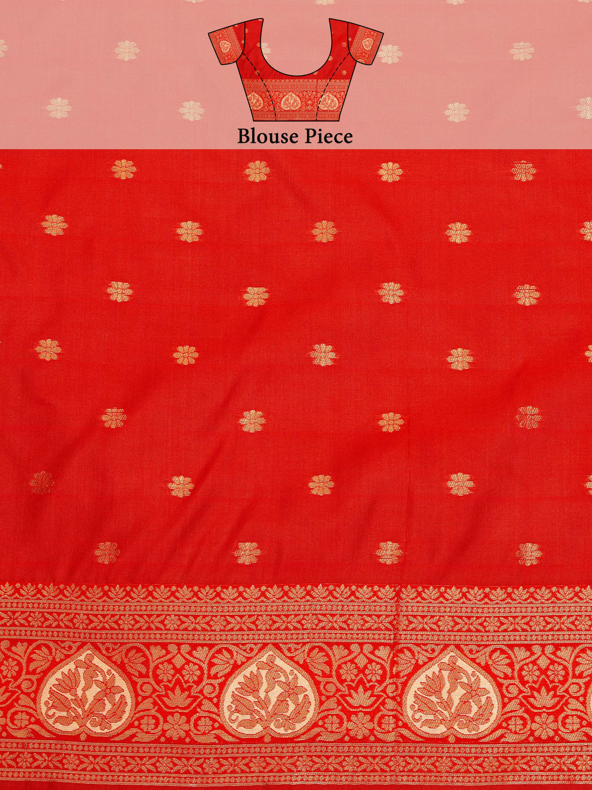 Mimosa Women's Woven Design Kanjivaram Style Art Silk Saree With Blouse Piece : SA00001251PCFREE