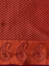 Mimosa Womens Art Silk Saree Kanjivaram Maroon Color