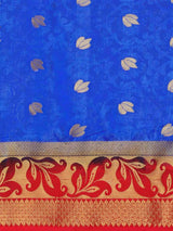 Mimosa Womens Art Silk Saree Kanjivaram Royal Blue Color