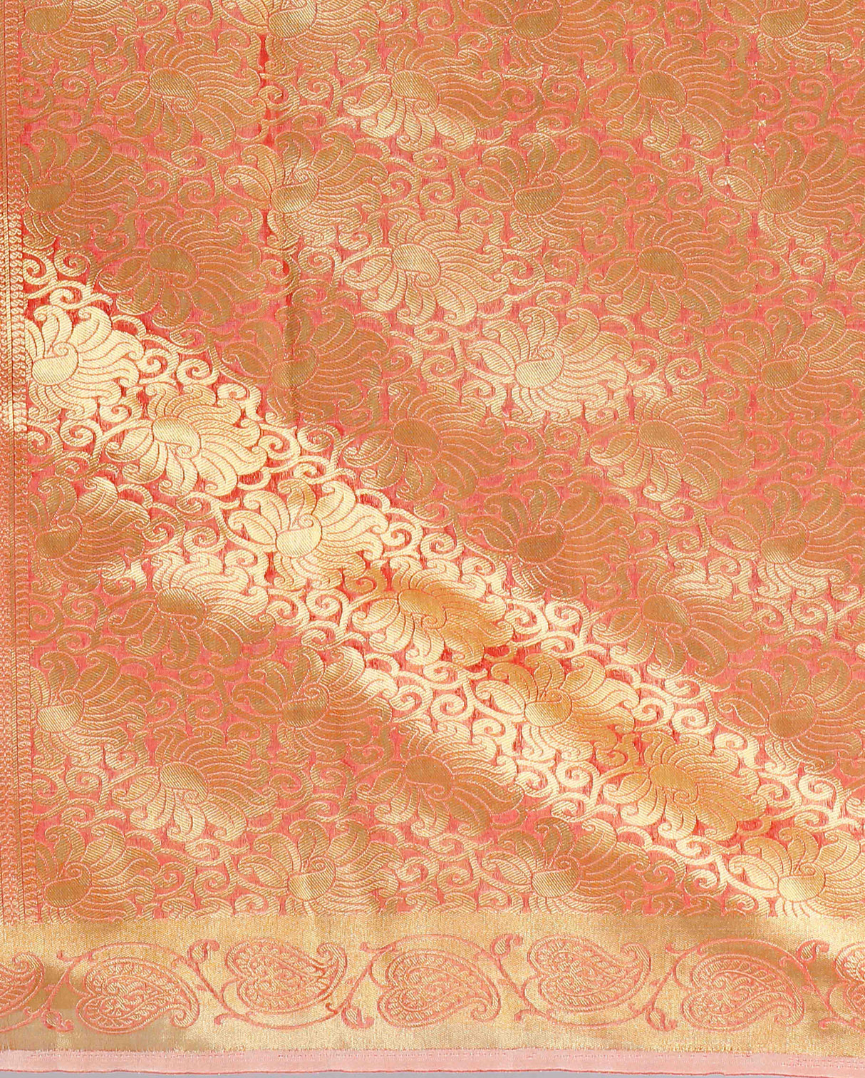 Mimosa Womens Art Silk Saree Kanjivaram Cream Color