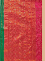 Mimosa Women's Woven Design Kanjivaram Style Art Silk Saree With Blouse Piece : SA00001375BGFREE