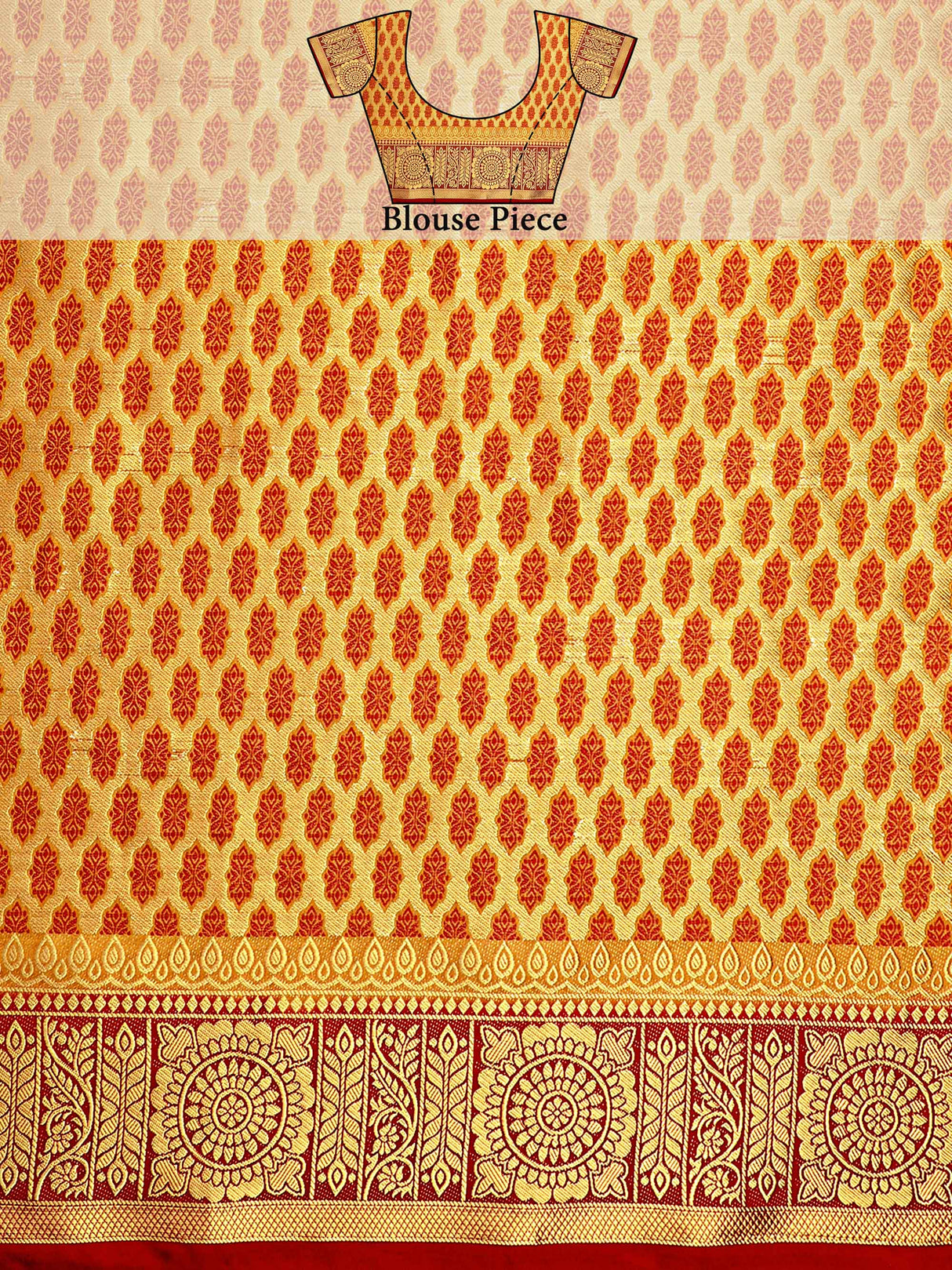 Mimosa Womens Art Silk Saree Kanjivaram Chiku Color