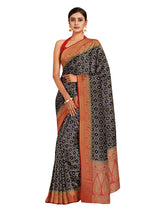 Mimosa Womens Art Silk Saree Kanjivaram Navy Blue Color