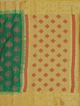 Mimosa Womens Art Silk Saree Kanjivaram Green Color