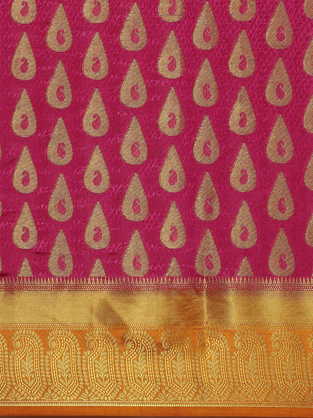 Mimosa Womens Art Silk Saree Kanjivaram Rani Color