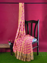 Mimosa Womens Chiffon Saree Patola Gajjari Color