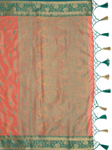 Mimosa Women's Woven Design Kanjivaram Art Silk Saree With Blouse Piece : SA0000943GJ