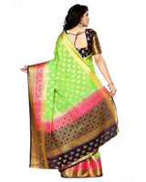 Mimosa Womens Art Silk Saree Kanjivaram Liril Color