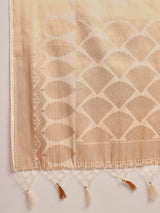 Mimosa Women's Woven Design Kasavu Crepe Saree With Blouse Piece : SA00001179CRFREE