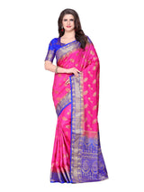 Mimosa Womens Art Silk Saree Kanjivaram Pink Color