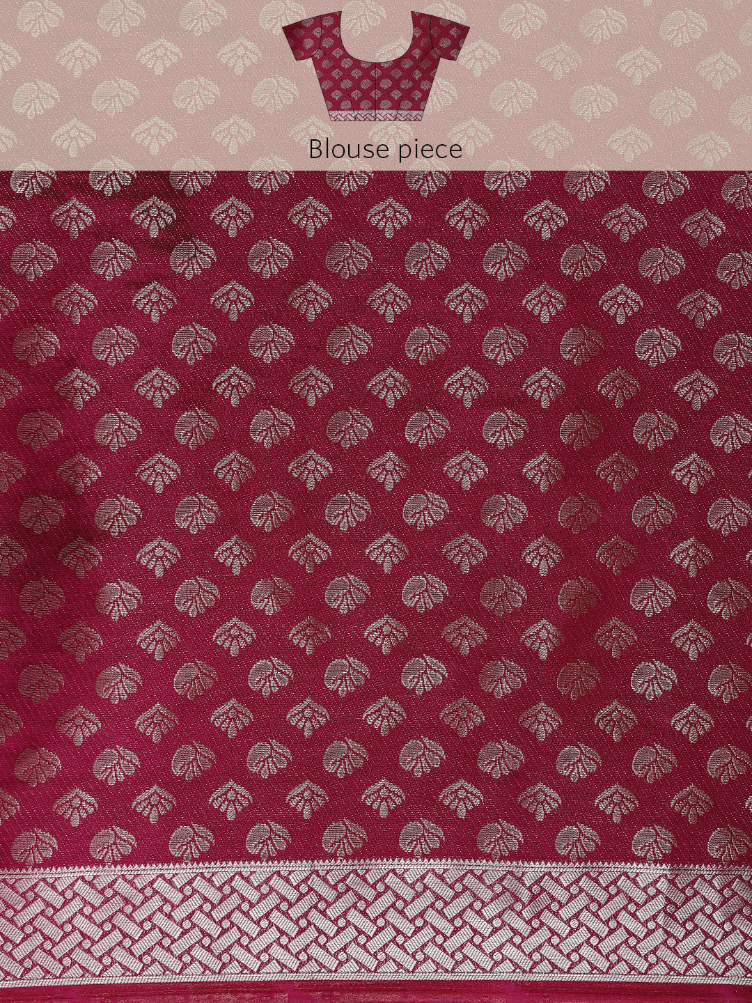 Mimosa Womens Art Silk Saree Kanjivaram style Pink Color