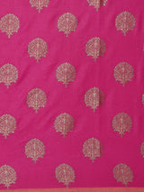 Mimosa Womens Art Silk Saree Kanjivaram Rani Color