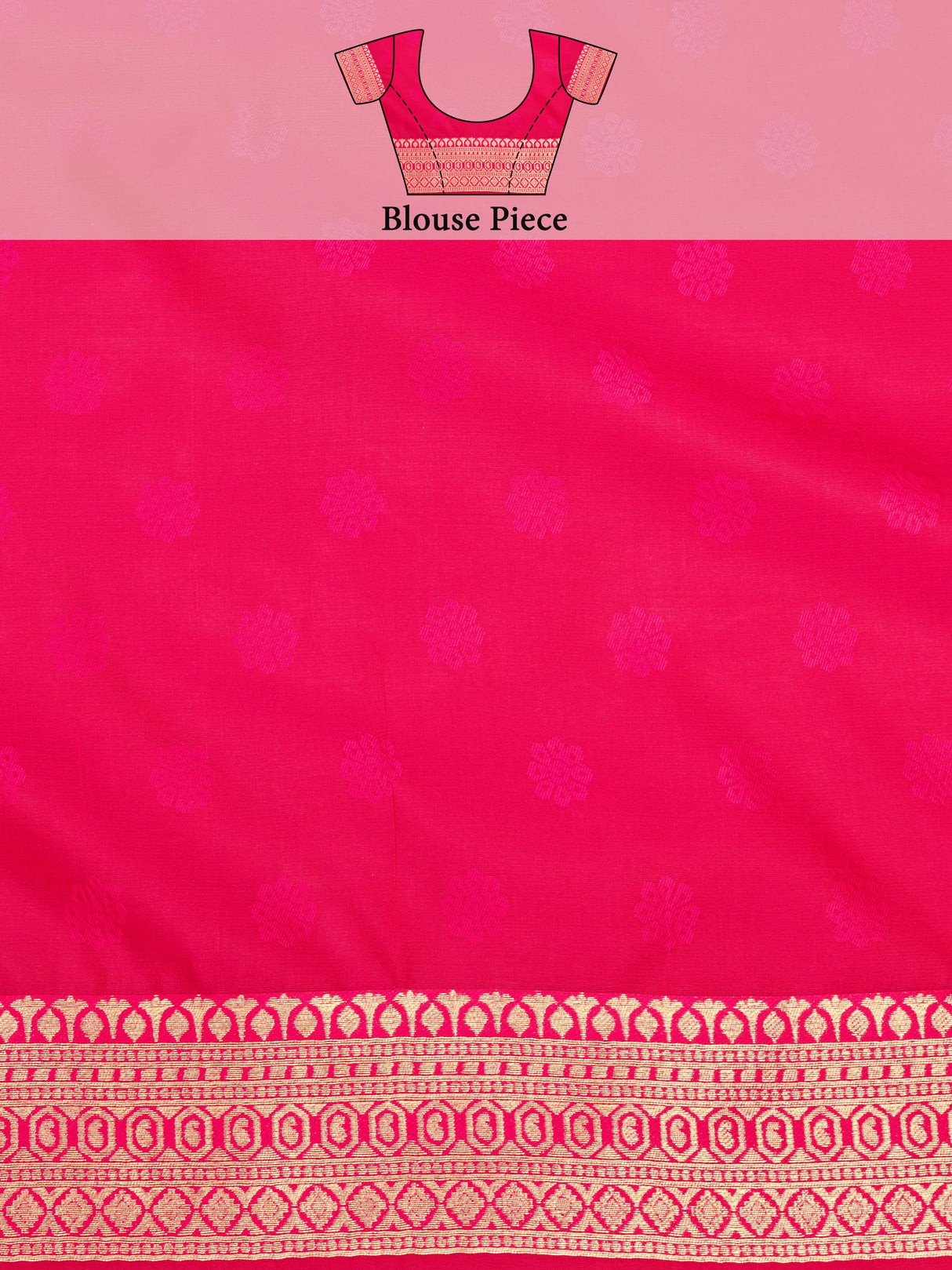 Mimosa Women's Woven Design Patola Style Art Silk Saree With Blouse Piece : SA00001345GDFREE